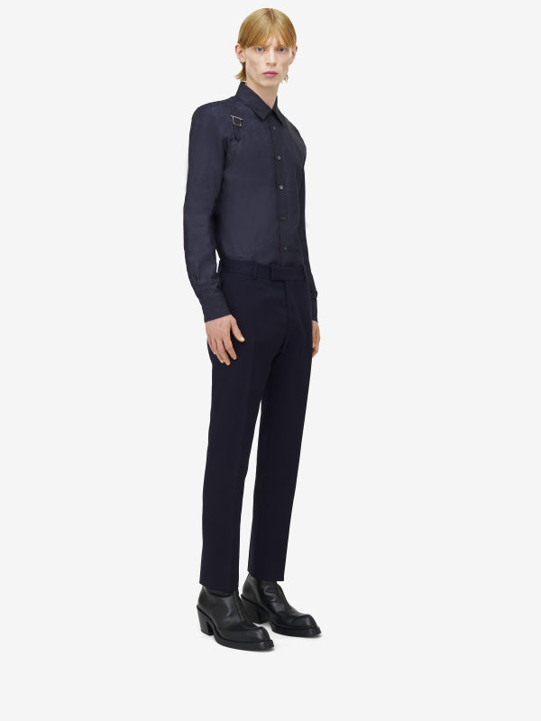 ALEXANDER MCQUEEN - T-Bar Harness Denim Shirt - Item 828635QYABM4244